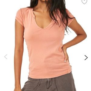 Free People - Always Yours Split-Neck T-Shirt